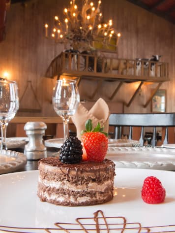 Delicious-Chocolate-Dessert-with-Blackberries